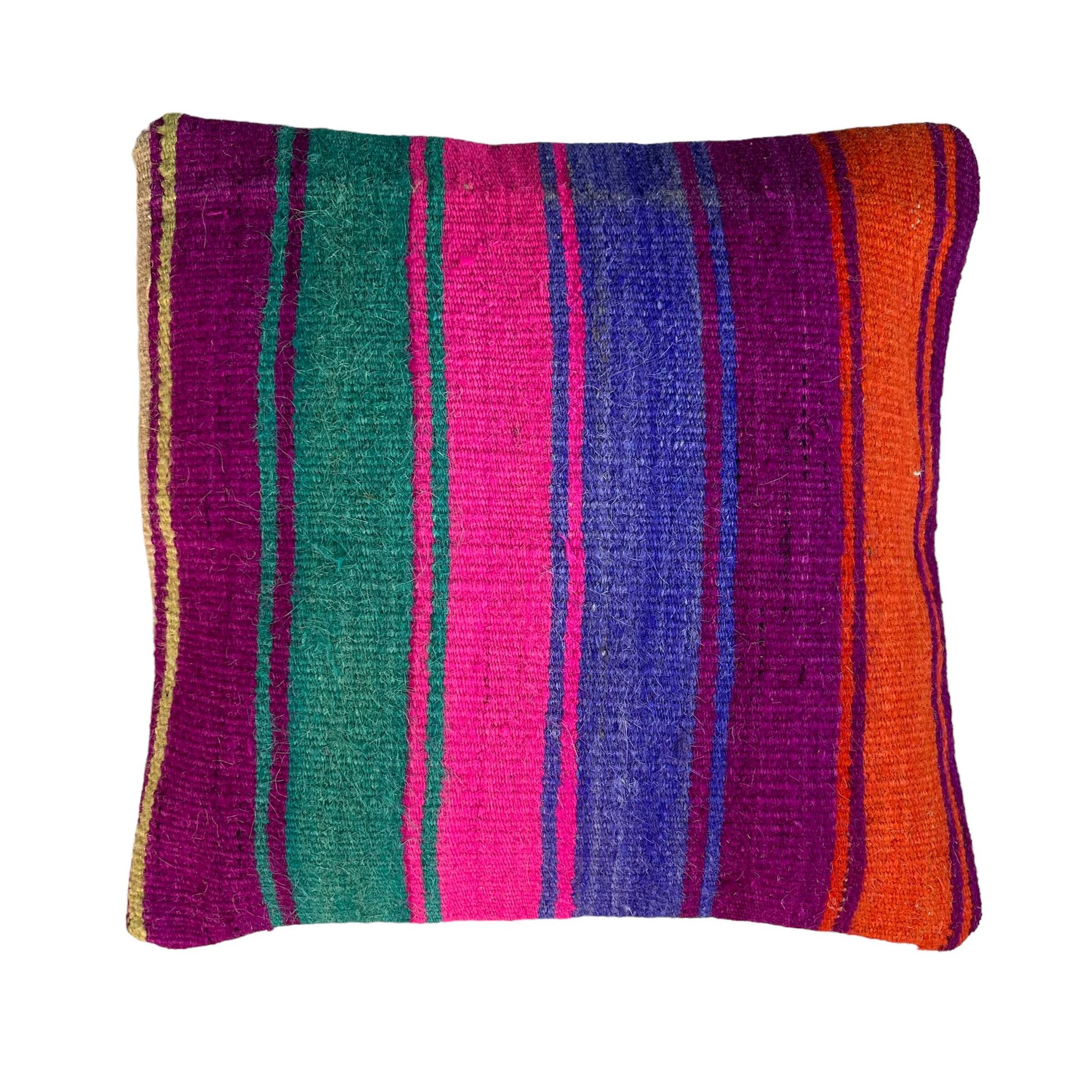 Housse de coussin kilim turc vintage, 40 x 40 cm