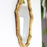 Gilded wooden mirror - 32x22 cm