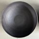 Pair of black lacquered metal catchall bowls