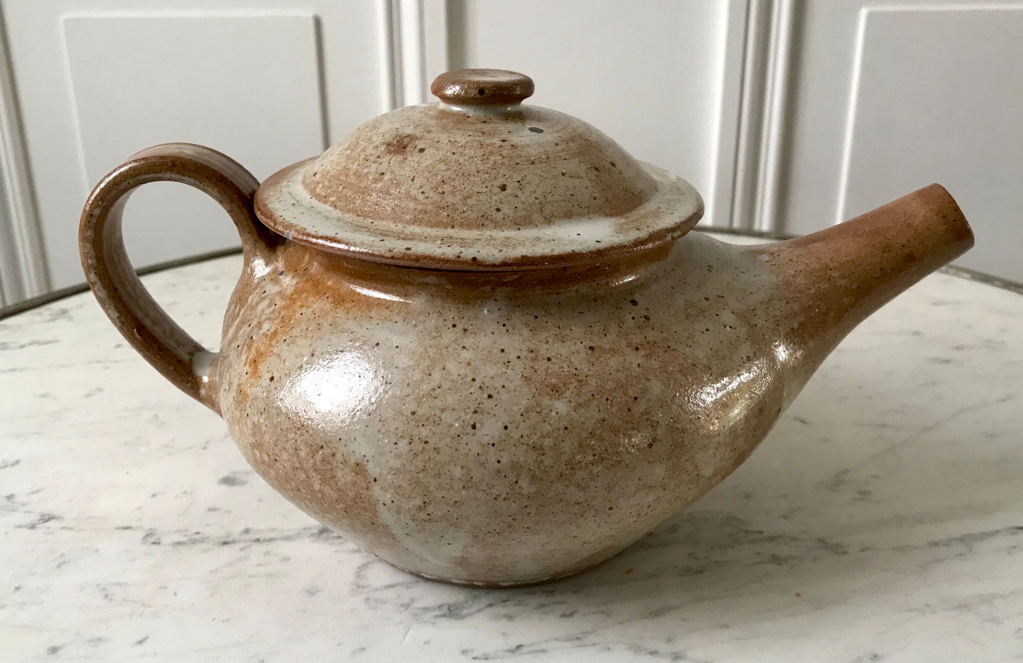 Artisanal sandstone teapot 70s