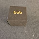 Vintage table lighter "Cube" Royal Bob – Wood Burl & Gold Finish