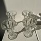 6 vintage ice cream cups with stylized foliage motifs