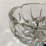 Large Saint Louis crystal pocket emptier or ashtray, ambassador model