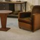 Art deco sapele veneer pedestal table 1940’s