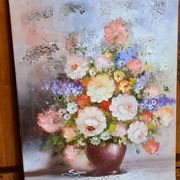 An oil painting on canvas by Edmon Sanders