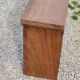 Brutalist bench of the 30s in solid mahogany