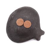 Black ceramic bird-shaped pocket tray, Mexico 1970s