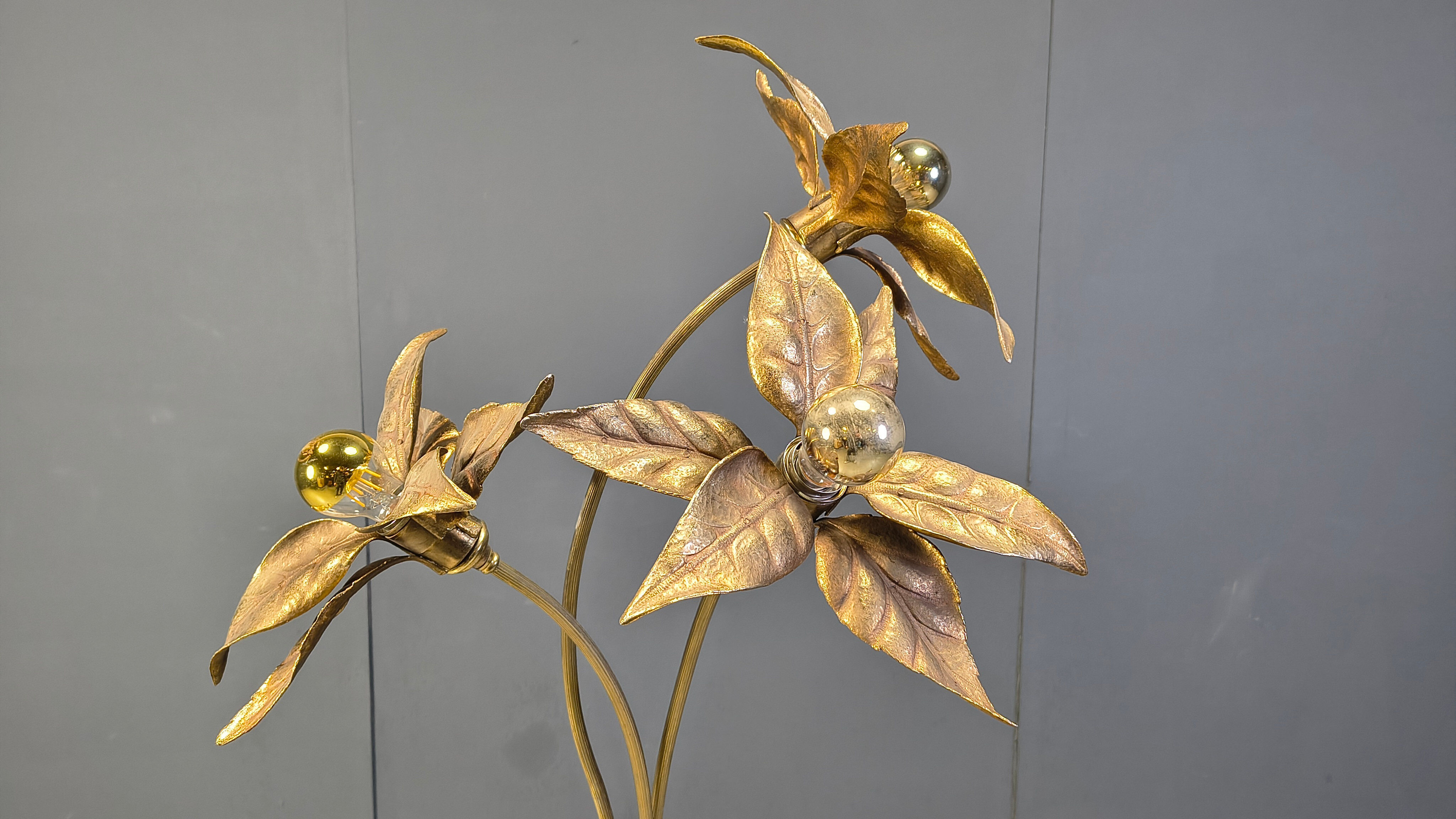 Willy Daro flower floor lamp, 1970s