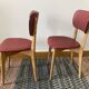 Pair of red skai chairs