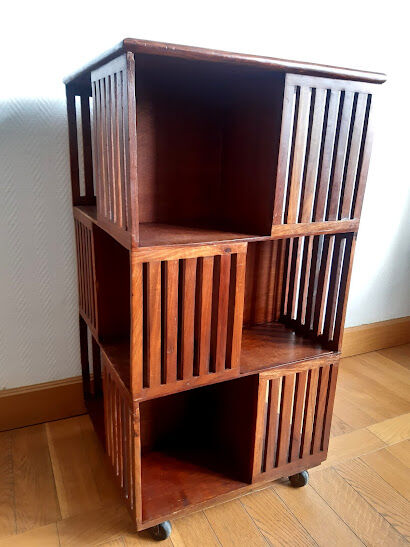 Danish teak revolving library 1960