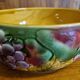 Barbotine Sarreguemines Fruits pattern salad bowl