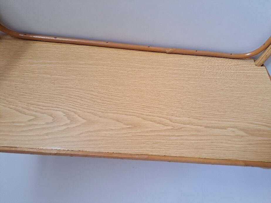 Bamboo wall shelves