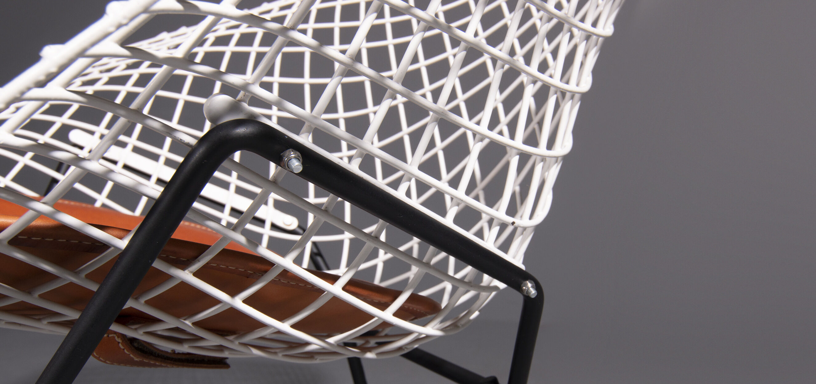 Diamond armchair with ottoman by Harry Bertoia for Knoll International