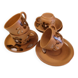 Sarreguemines 70's cups