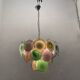 Multicolored Murano Glass Disc Chandelier, 1970s