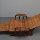Rare Vintage Bauhaus Rattan & Bamboo Chair with Ottoman by Erich Dieckmann
