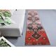 Vintage Turkish hand-knotted wool cotton pink runner 82x312