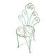 Chaise de jardin en fer forgé vert