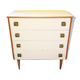 Commode vintage revisitée en rose poudre