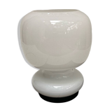 Lampe à poser en verre opalin, 1970