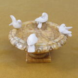 Alabaster bird bath