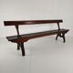 Victorian pitch pine railway bench – Halstead’s Makers, Todmorden