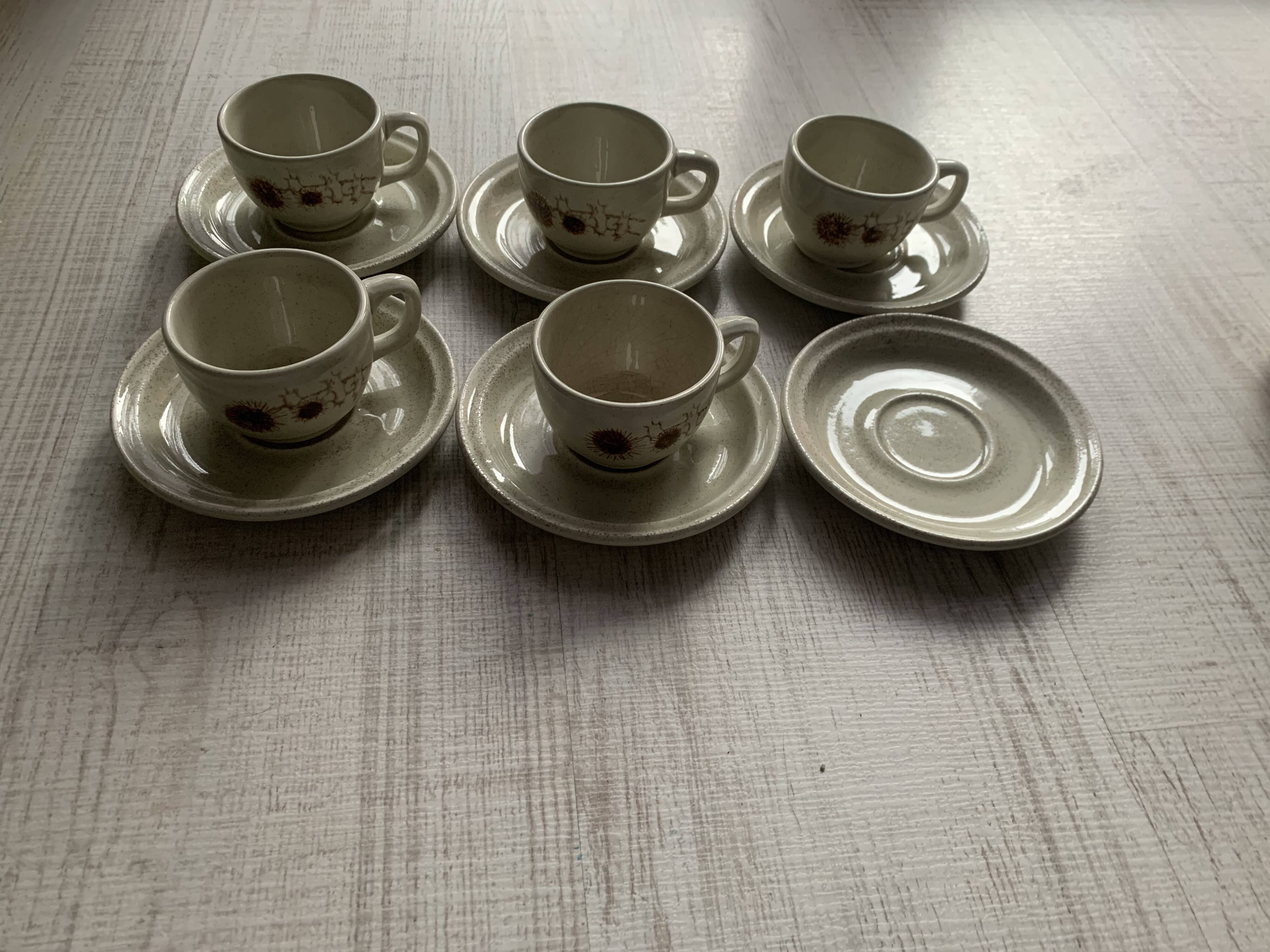 Sarreguemines thistle coffee service