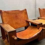Pair of lounge chairs by Ate van Apeldoorn for Houtwerk Hattem, 1970s.