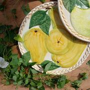 2 plats à tarte en barbotine