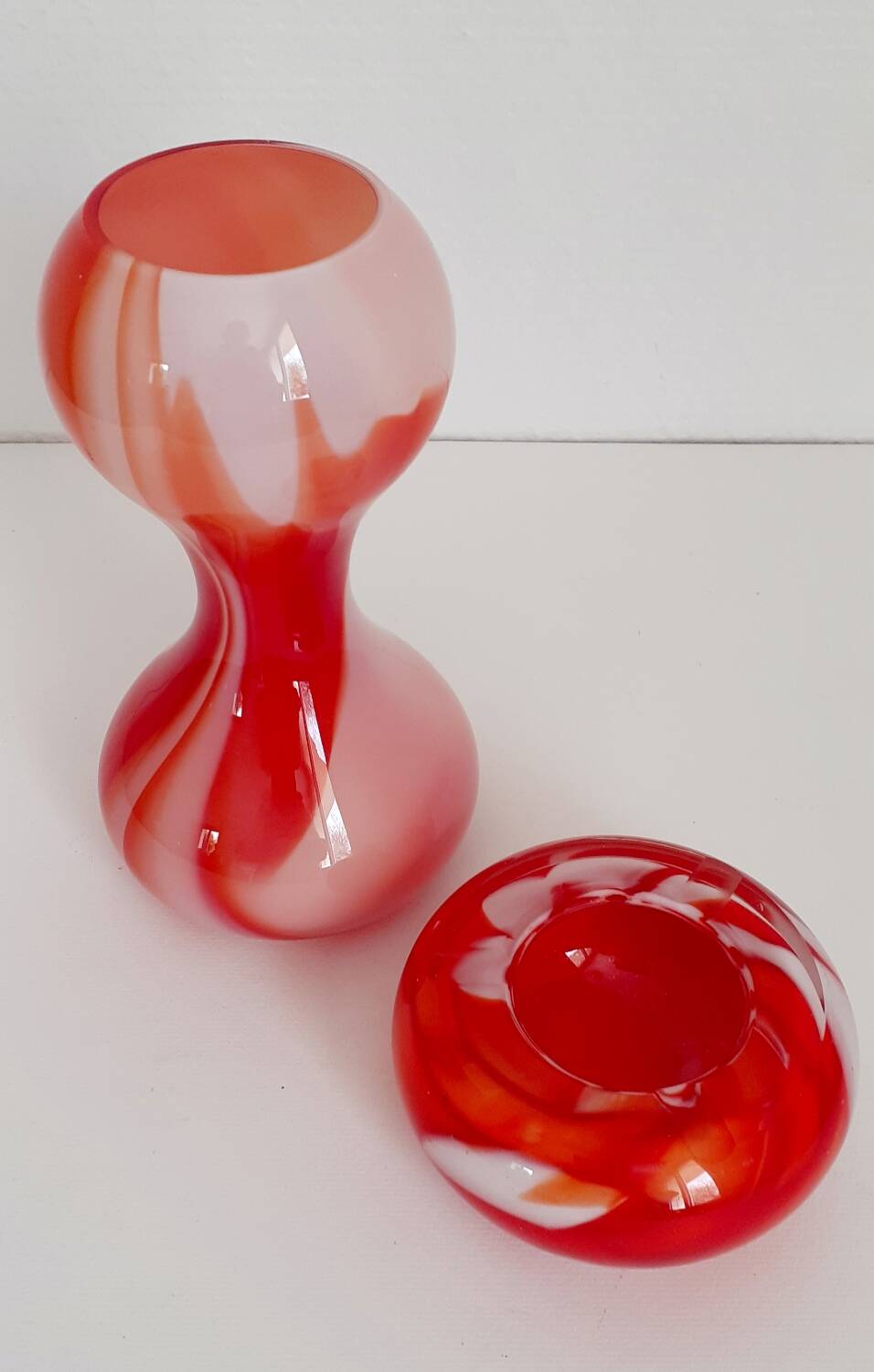 70s vase and ashtray duo