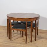 Mid-Century Teak Dining Table and Chairs Set by Hans Olsen for Frem Røjle.