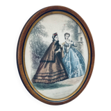 Illustration La Mode Illustrée 1863 encadrée