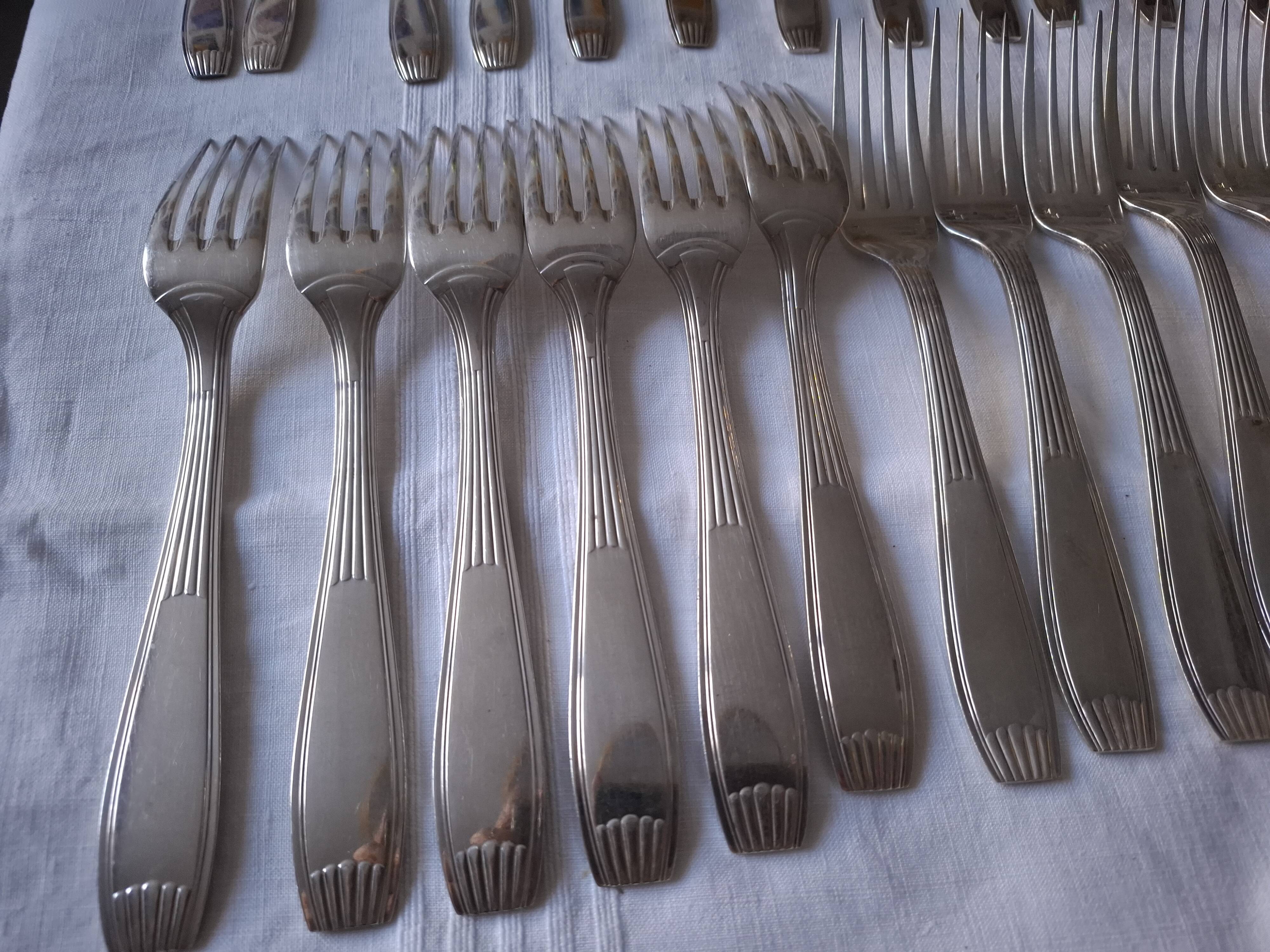 Alfemide christofle 49-piece cutlery set
