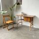 Bureau rotin Louis Sognot et sa chaise