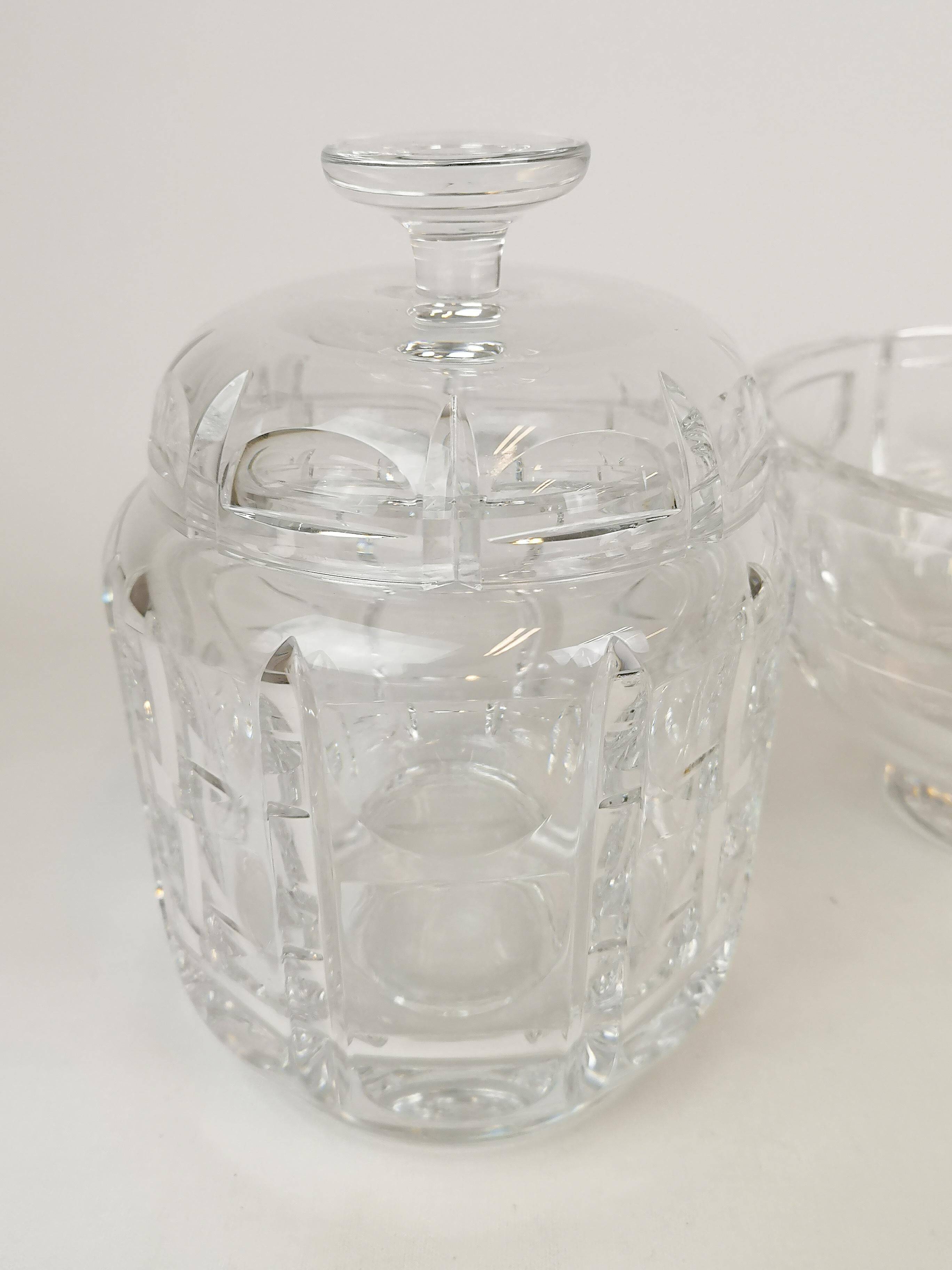 Set of 3 Art Deco crystal pieces Orrefors Simon Gate Sweden
