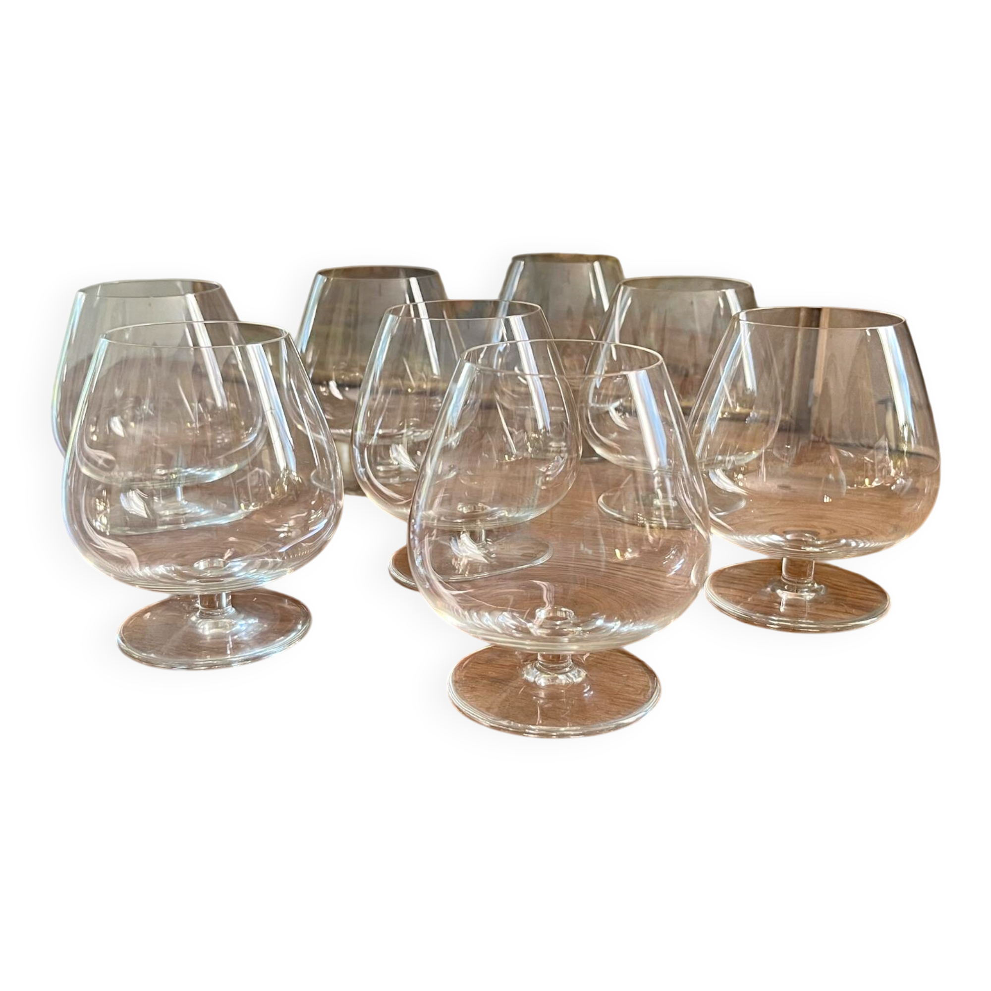 Crystal cognac glasses St Louis