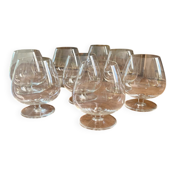Crystal cognac glasses St Louis