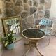 70s style wooden armchair