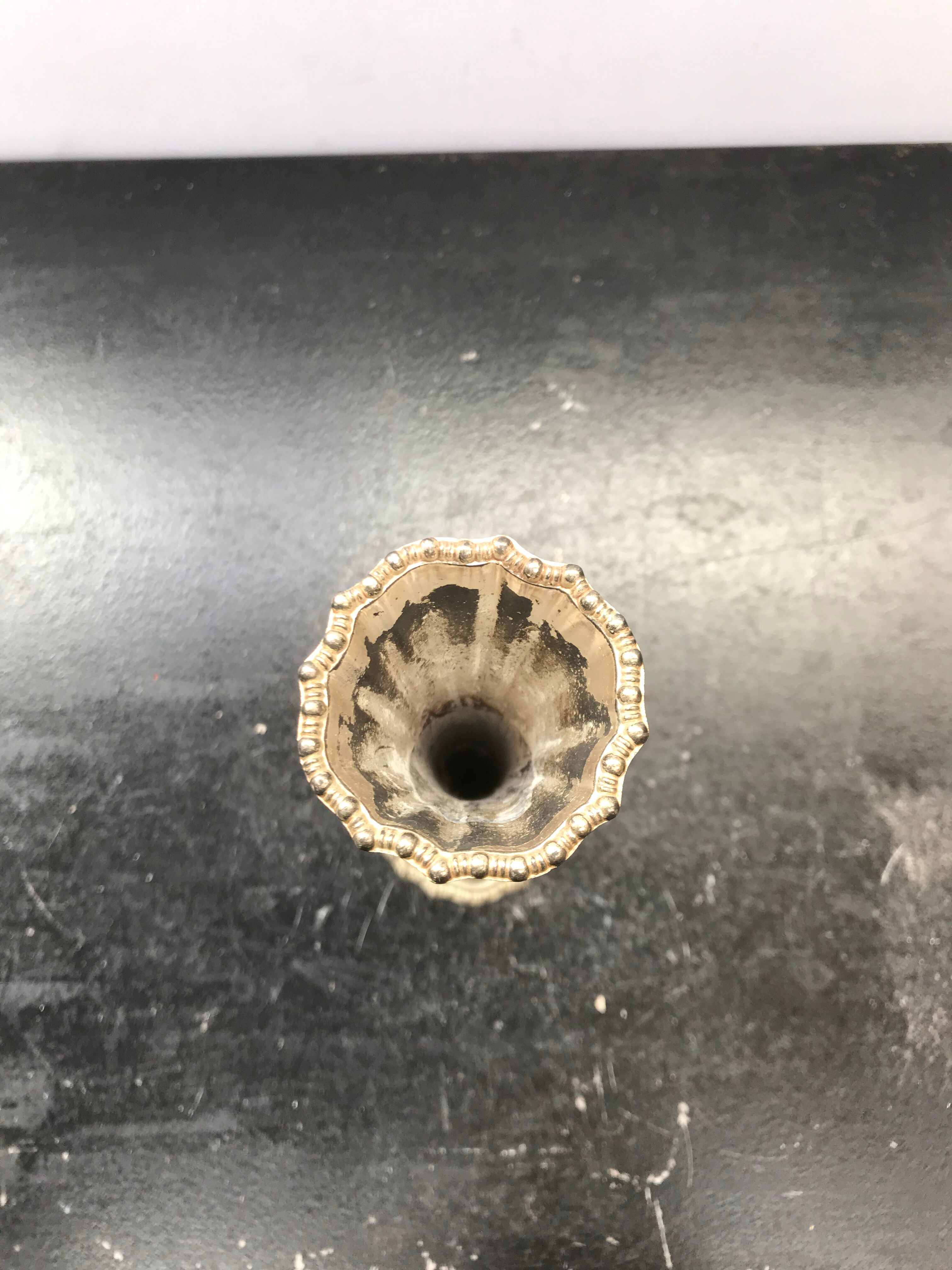 Former vase soliflore avon metal made in France vintage