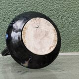 Blue flamed stoneware vase, Art Nouveau style, Reflex