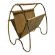 Brass & rattan magazine holder 1950’s