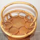Rattan bottle door