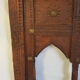 Carved wooden window with rear support for possible mirror