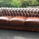 Canapé Chesterfield cuir 3 places