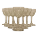 10 Old Art Deco Stemware – Cut Pattern