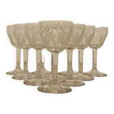 10 Old Art Deco Stemware – Cut Pattern
