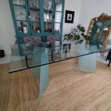 Roche Bobois 200 X 100 glass table.