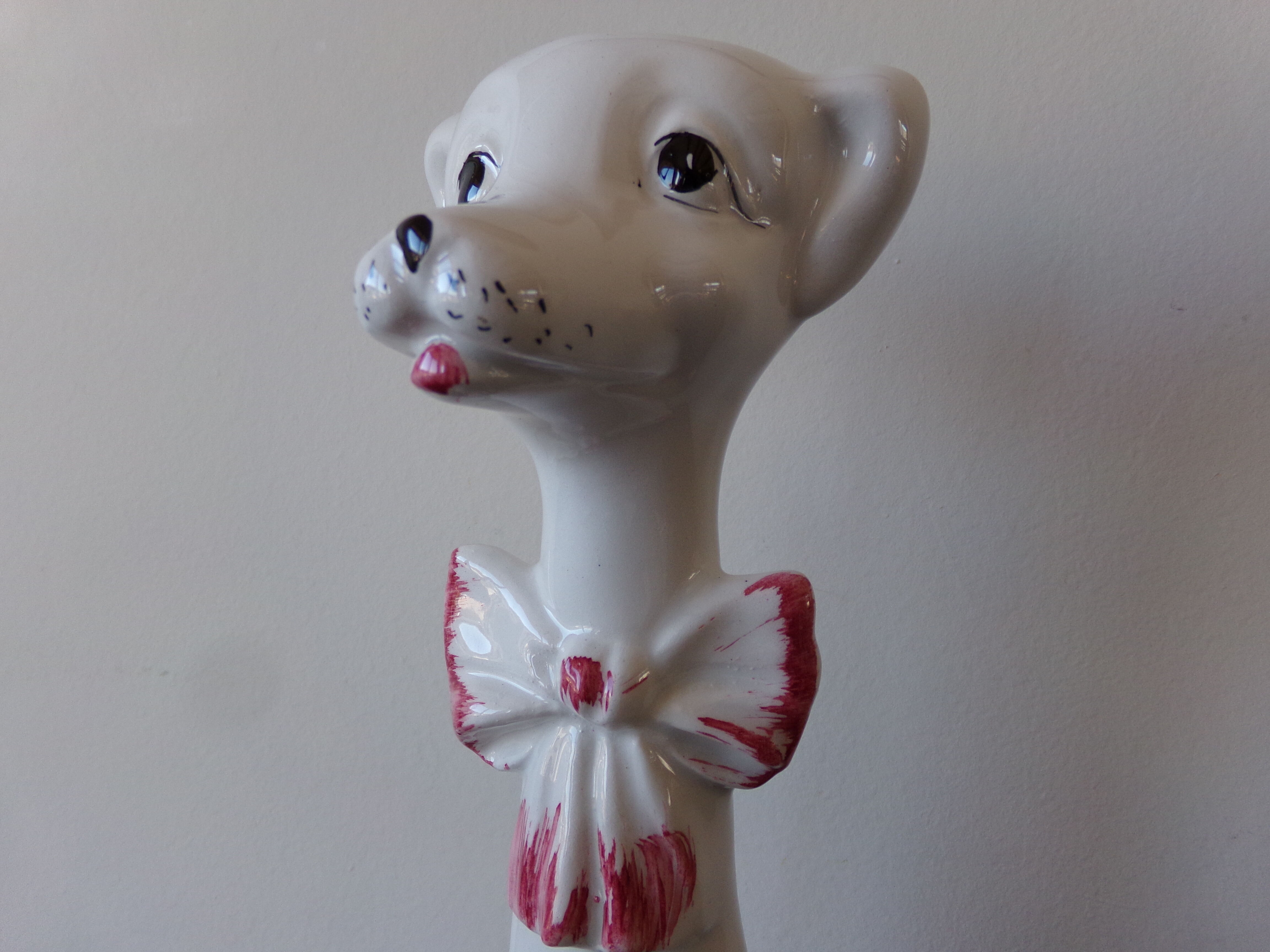 Soliflore ceramic dog shape