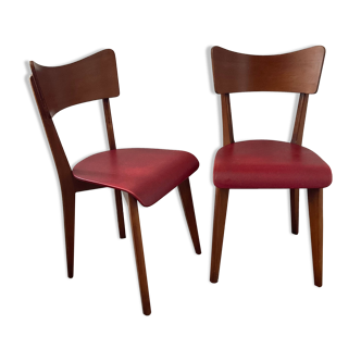 Paire de chaises scandinave des années 50-60