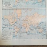 Old map of sea currents from 1928